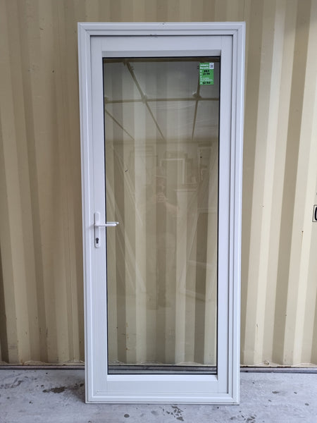 Aluminium & Glass Single Door 880 W x 2150 H  [#5130 SF] Joinery Recycle