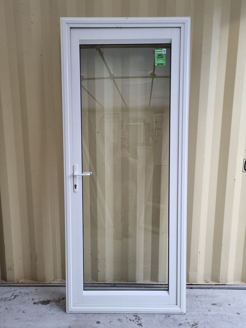 Aluminium & Glass Single Door 880 W x 2150 H  [#5130 SF] Joinery Recycle