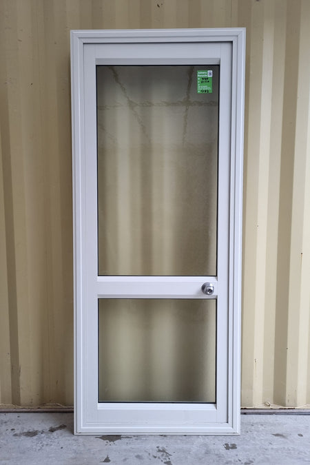 Aluminium & Glass Single Door 880 W x 2150 H  [#5132 SF] Joinery Recycle