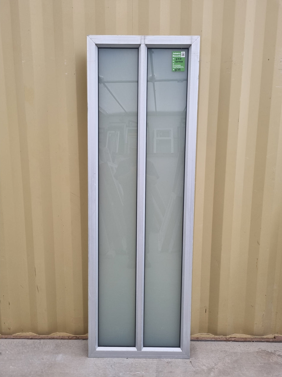 Aluminium Window White  640 W  x  2040 H  [#5135] Joinery Recycle