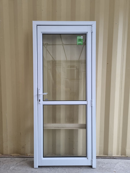 Aluminium & Glass Single Door 820 W x 1990 H  [#5140  SF] Joinery Recycle