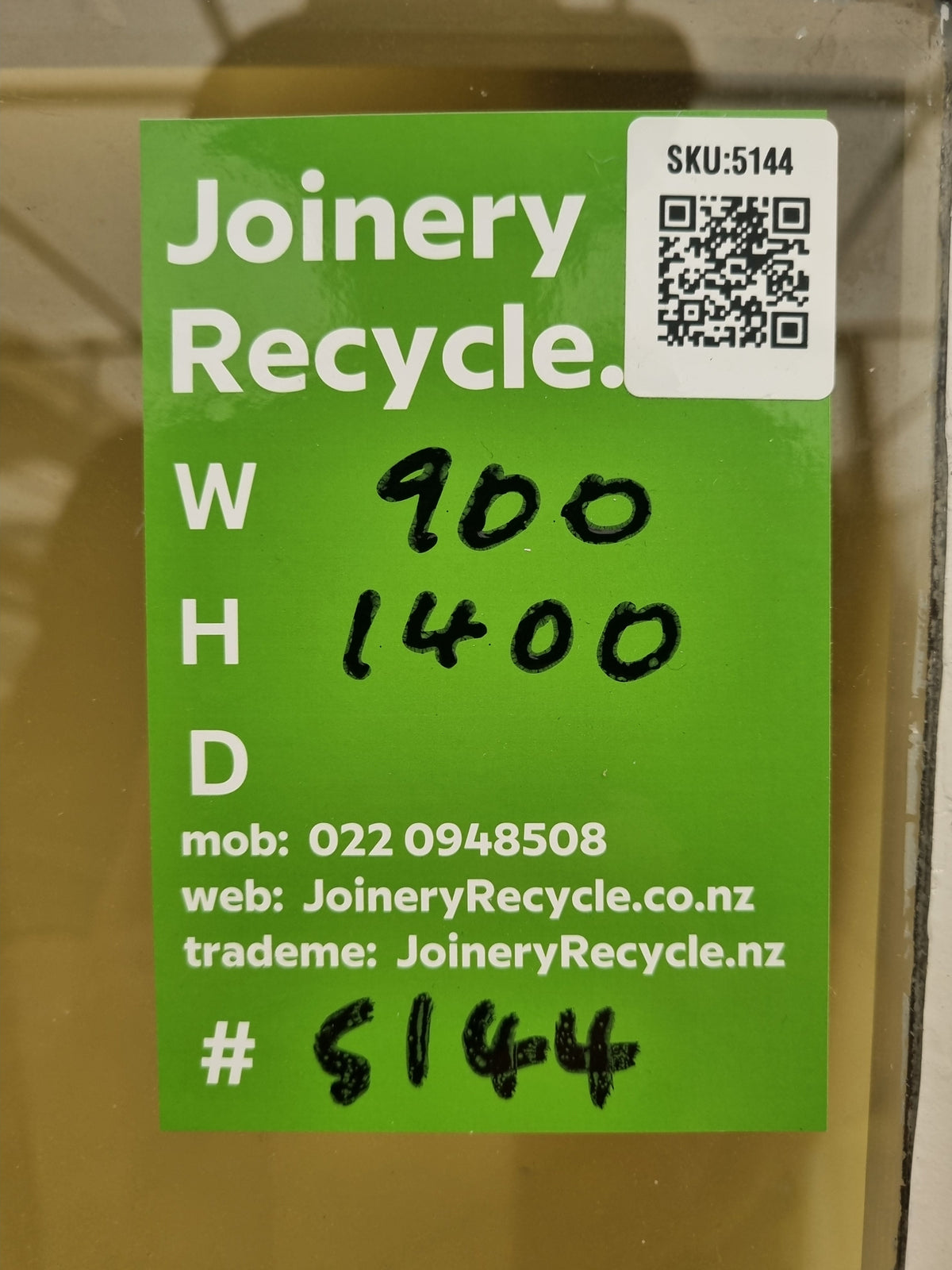 Wooden Casement Window 900 W x 1400 H [#5144] Joinery Recycle