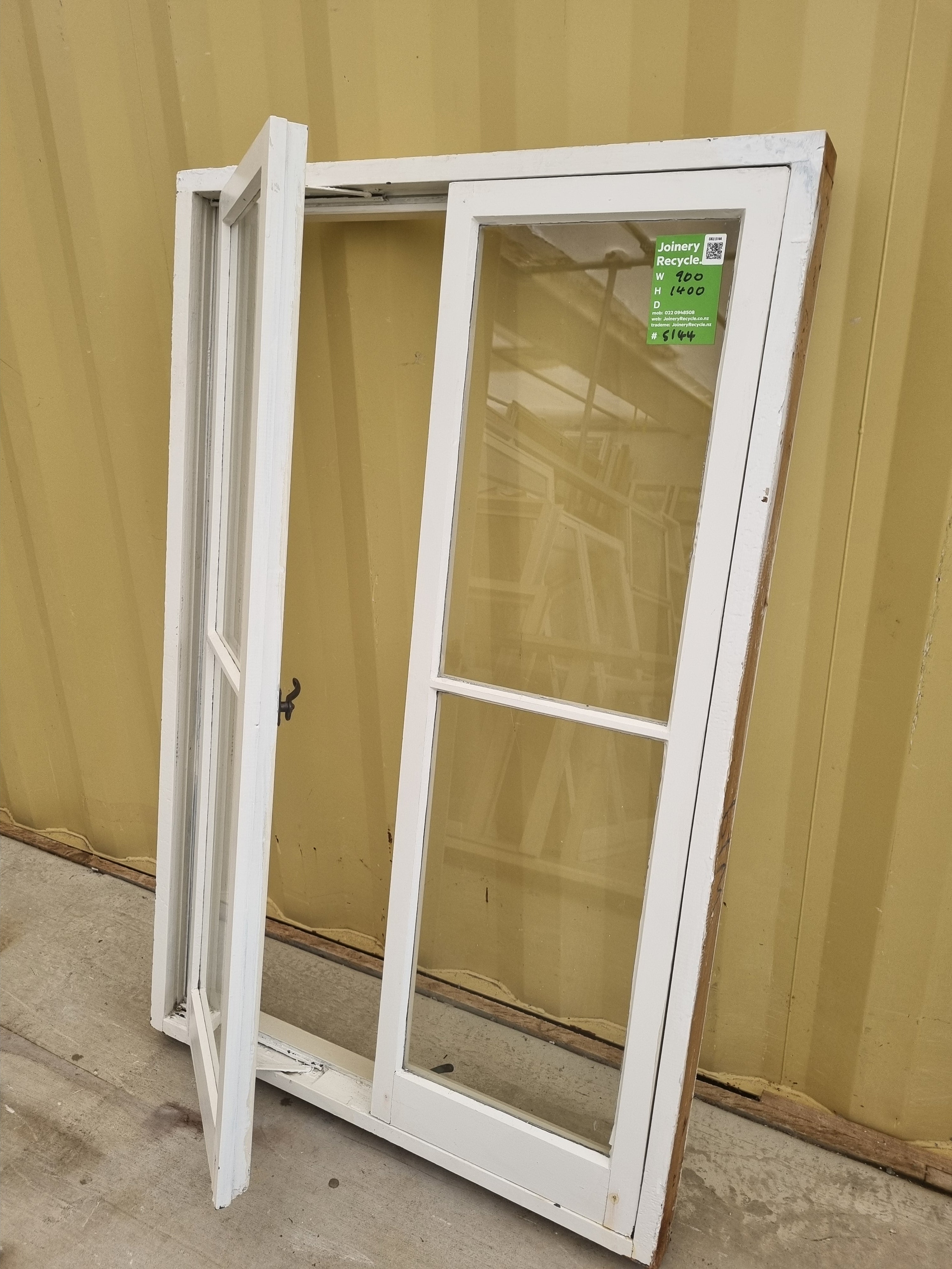 Wooden Casement Window 900 W x 1400 H [#5144] Joinery Recycle