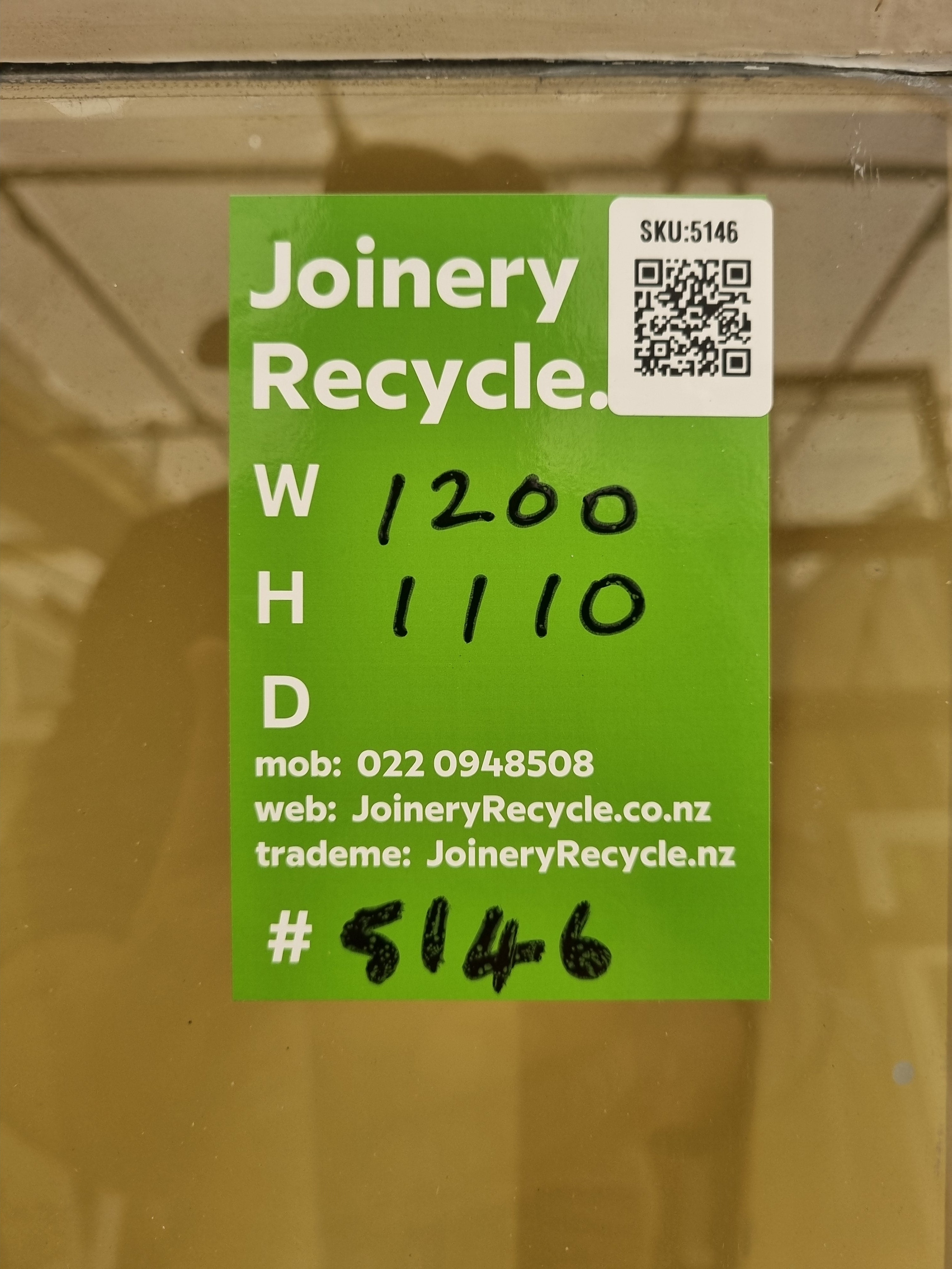 Wooden Casement Window 1200 W x  1110 H [#5146] Joinery Recycle