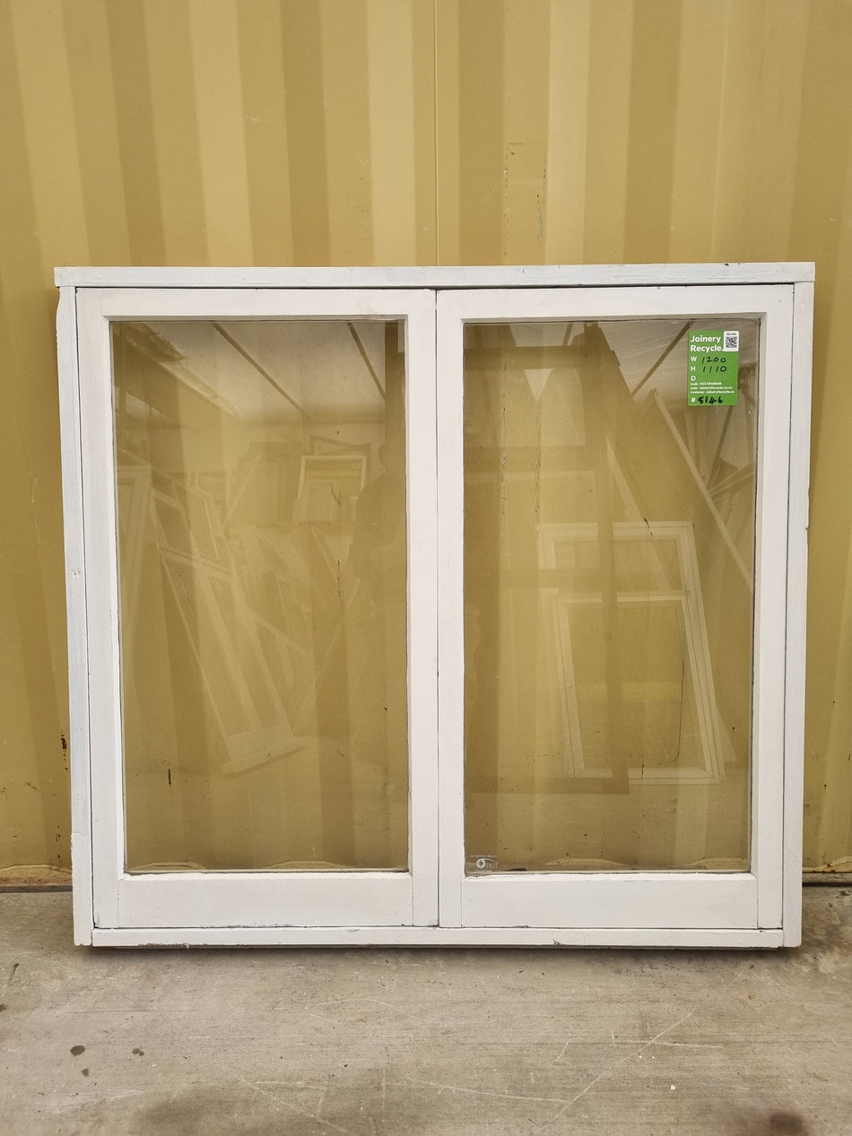 Wooden Casement Window 1200 W x  1110 H [#5146] Joinery Recycle