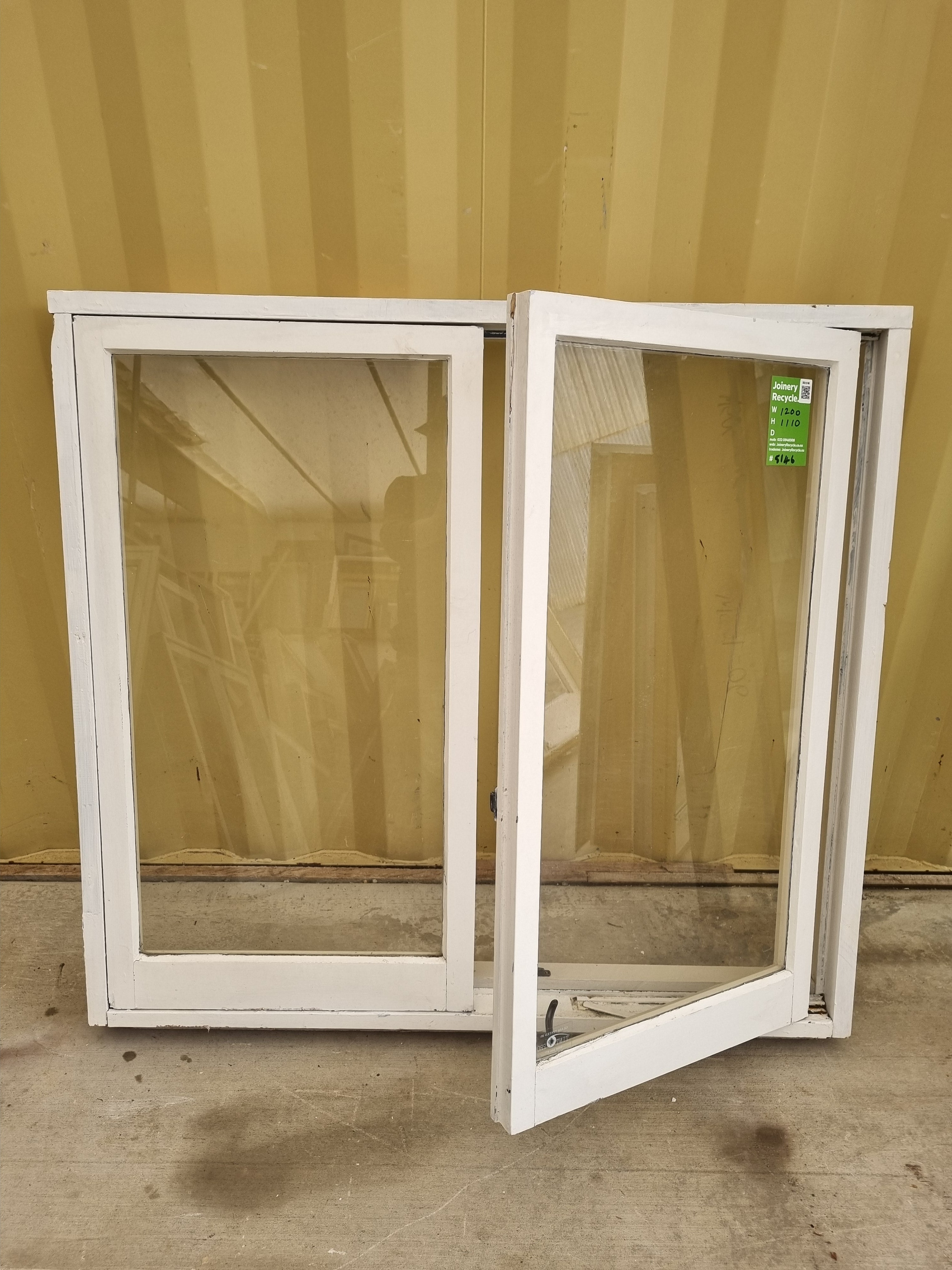 Wooden Casement Window 1200 W x  1110 H [#5146] Joinery Recycle