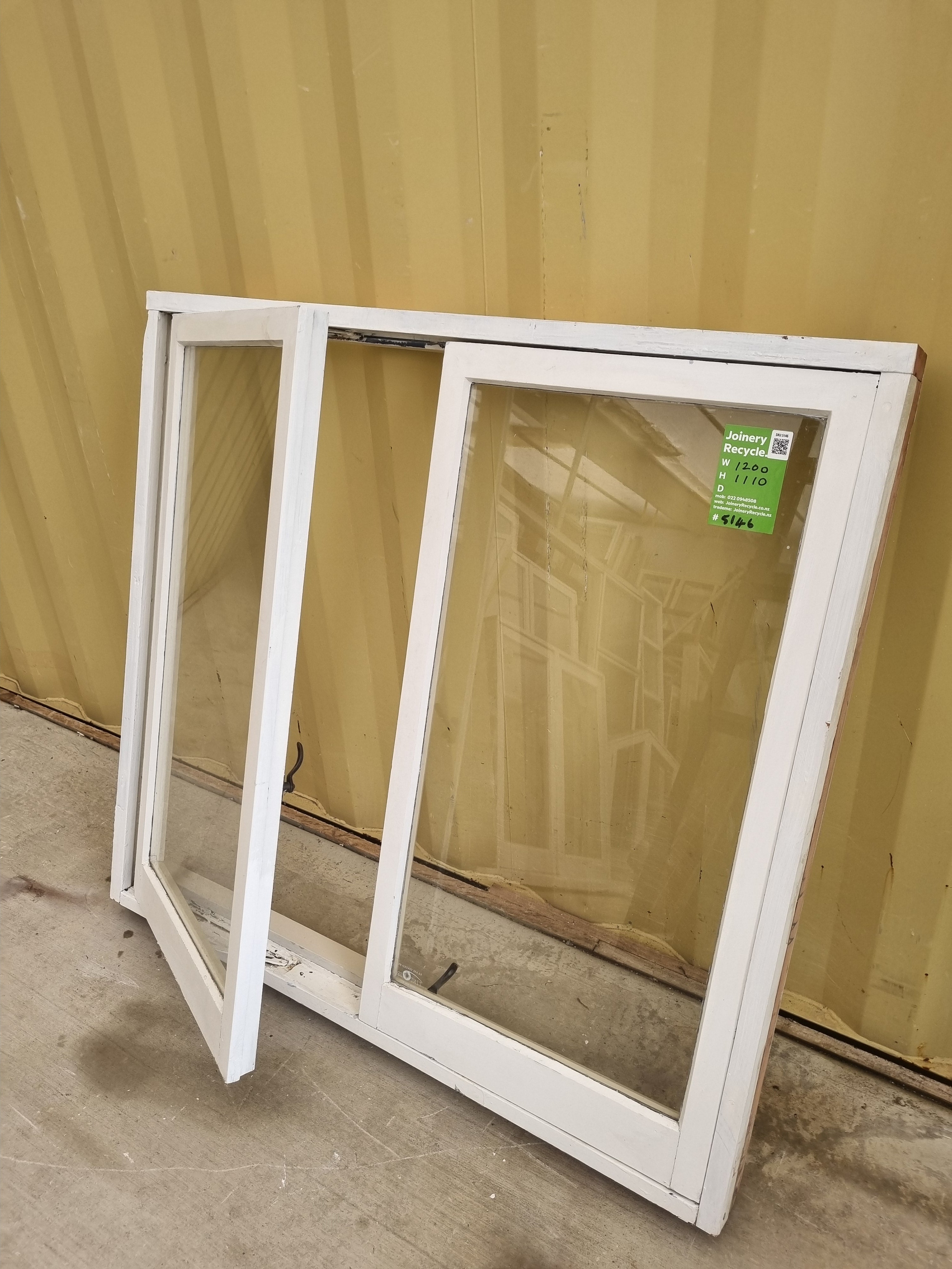 Wooden Casement Window 1200 W x  1110 H [#5146] Joinery Recycle