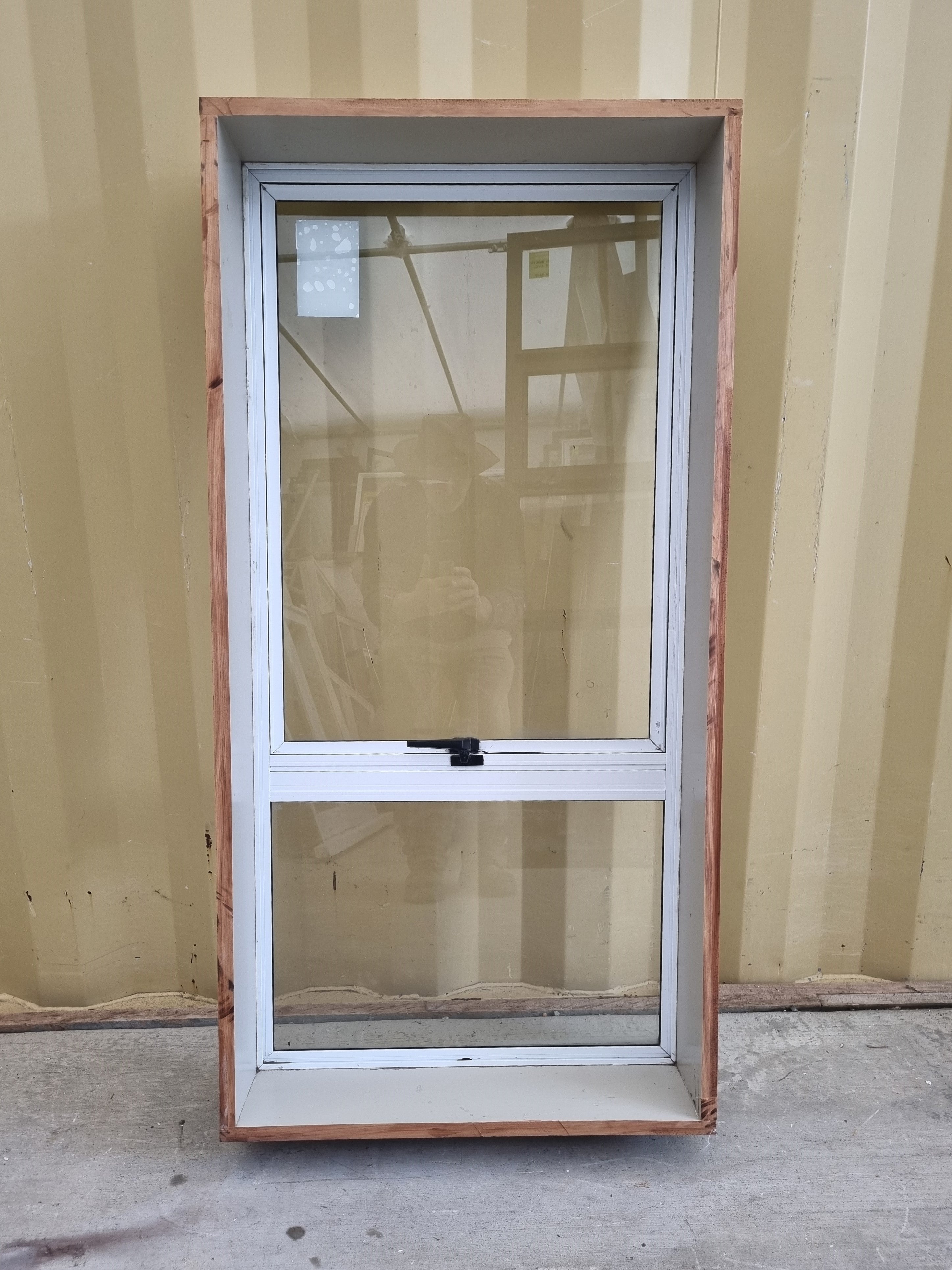 Aluminium Window White  600 W  x  1200 H  [#5133 SF] Joinery Recycle