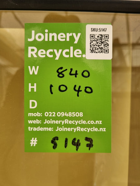 Aluminium Picture Window White  840 W  x 1040 H  [#5147] Joinery Recycle