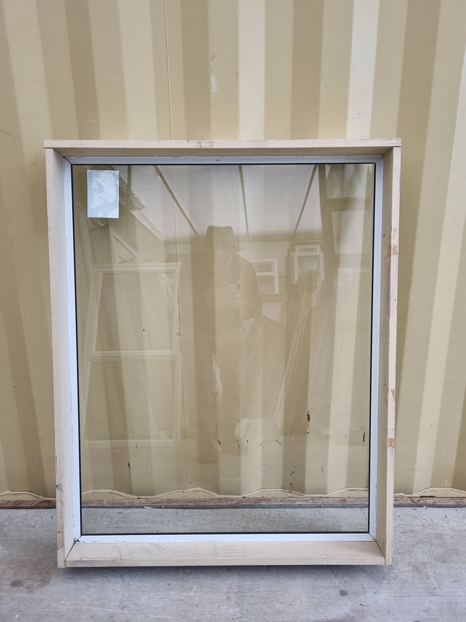Aluminium Picture Window White  840 W  x 1040 H  [#5147] Joinery Recycle