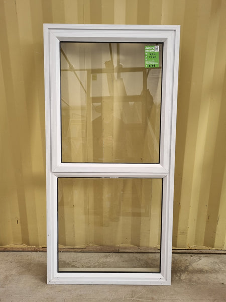 Aluminium Window White  700 W  x  1460 H  [#5149] Joinery Recycle