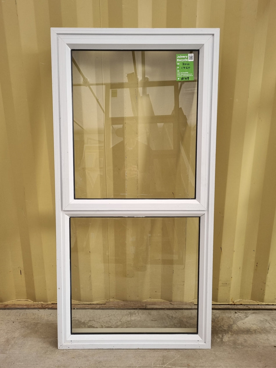 Aluminium Window White  700 W  x  1460 H  [#5149] Joinery Recycle