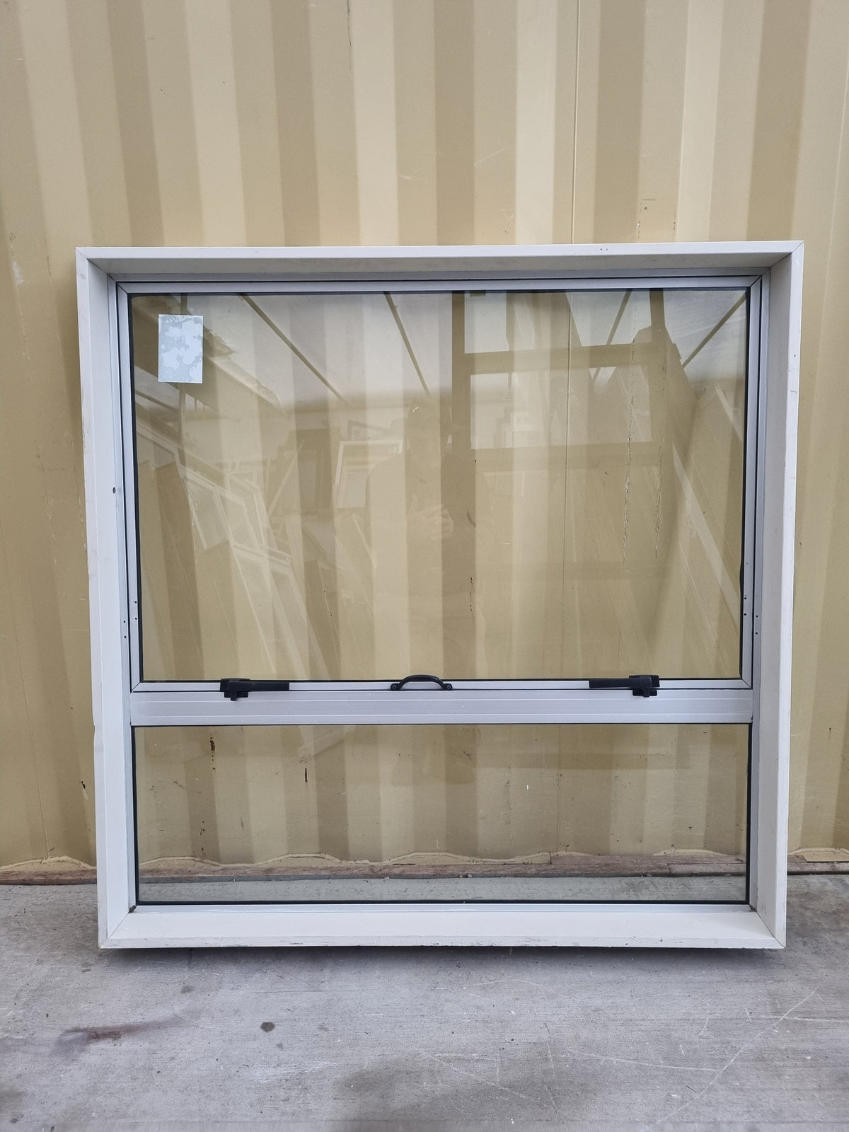 Aluminium Window Silver  1200 W  x 1200 H [#5150] Joinery Recycle