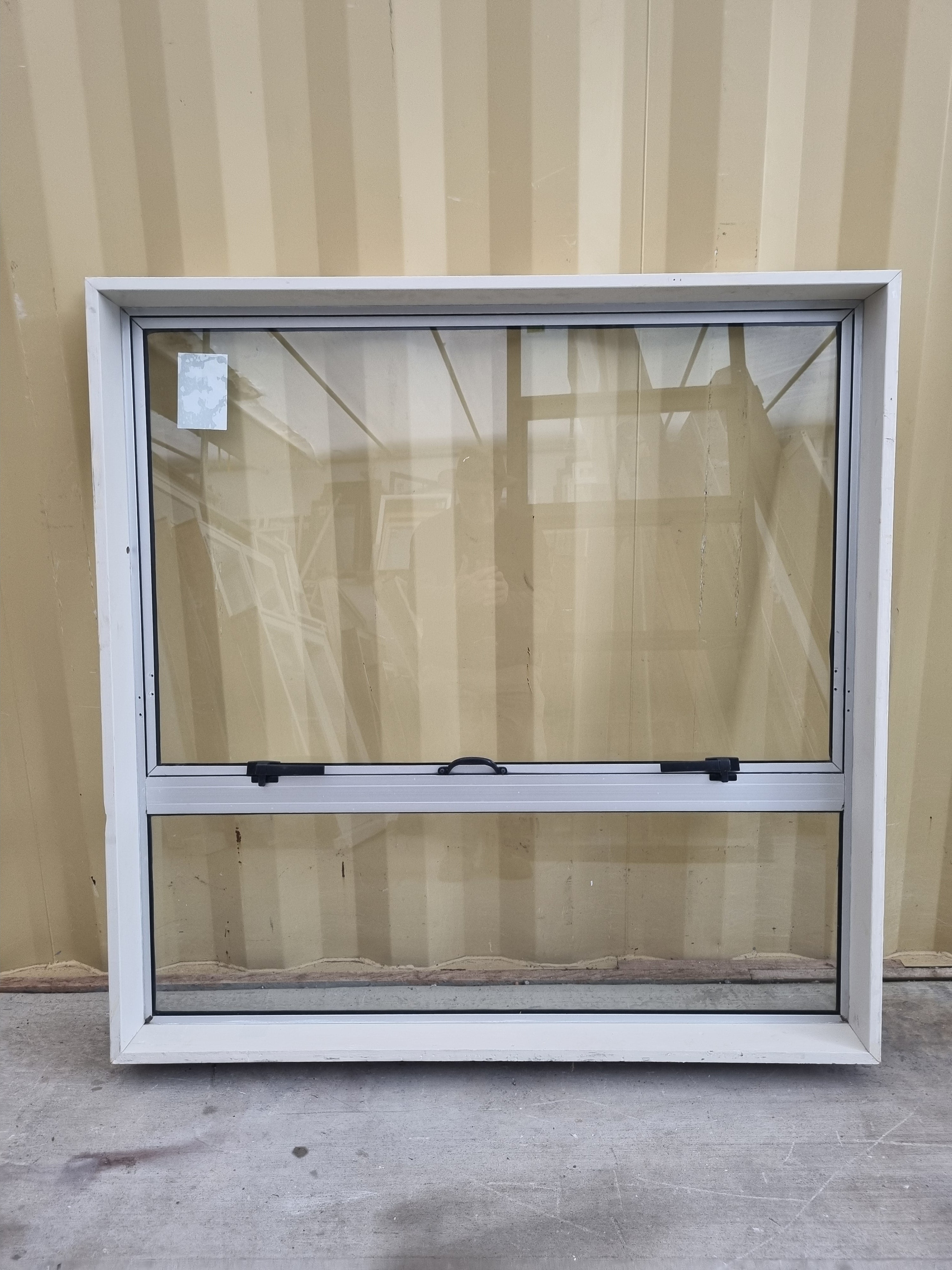 Aluminium Window Silver  1200 W  x 1200 H [#5150] Joinery Recycle