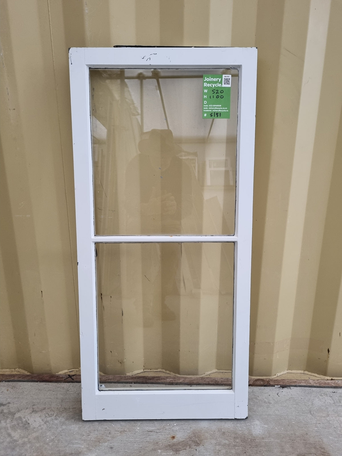 Wooden Window Sash 520 W  x 1100  H  [#5151] Joinery Recycle