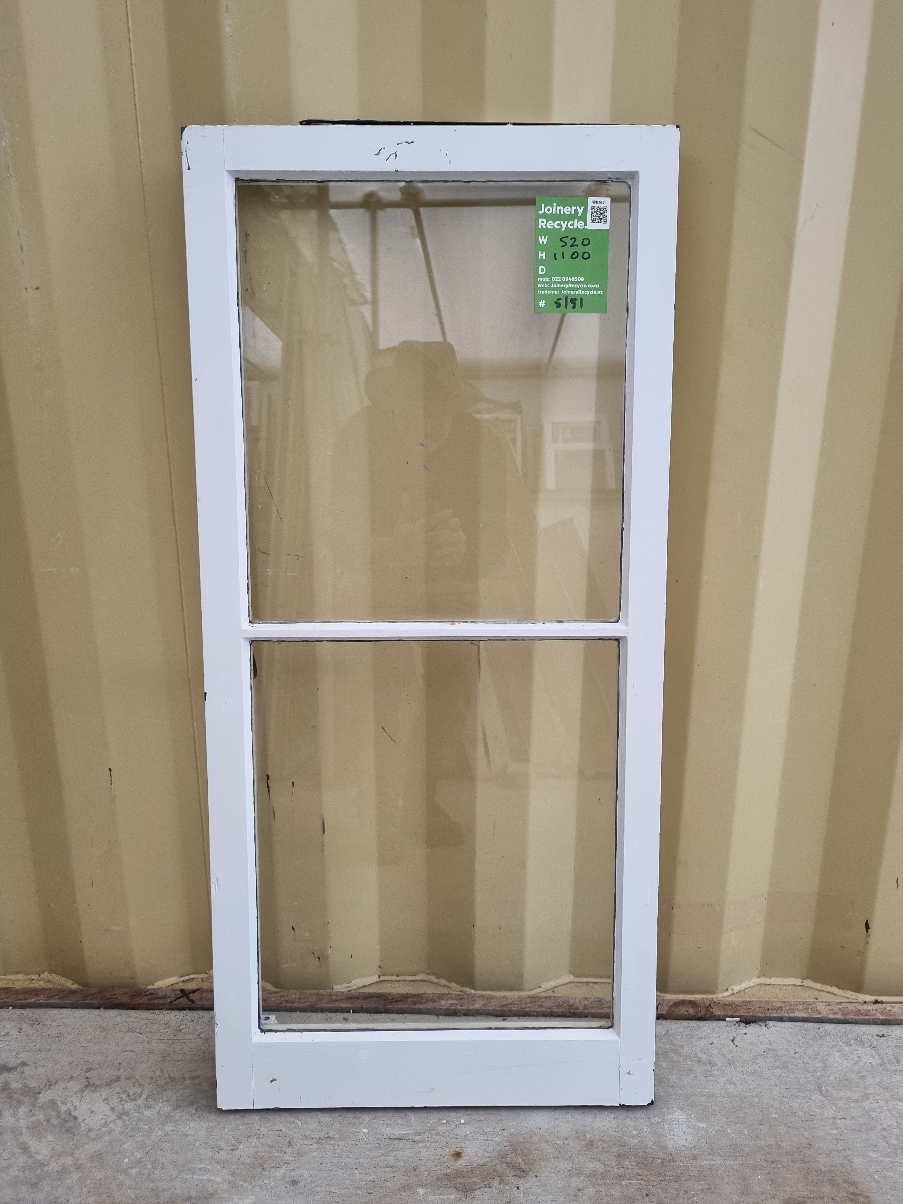 Wooden Window Sash 520 W  x 1100  H  [#5151] Joinery Recycle