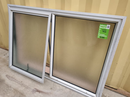 Aluminium Window Silver 1200 W  x 800 H [#5153] Joinery Recycle