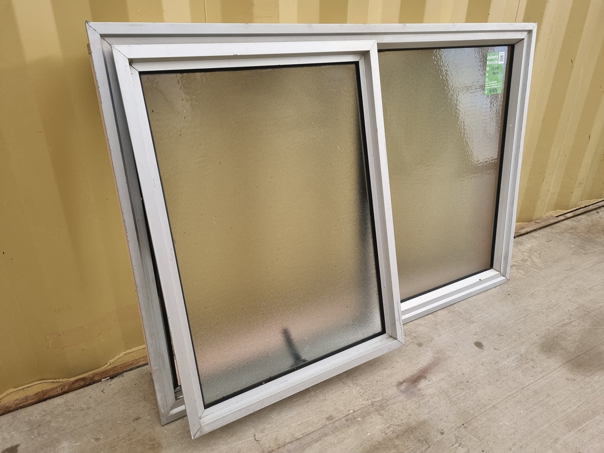 Aluminium Window Silver 1200 W  x 800 H [#5153] Joinery Recycle