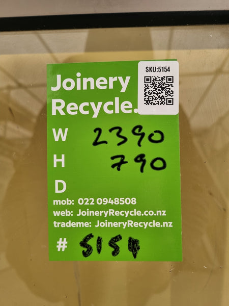 Aluminium Window Silver 2390 W  x  790 H  [#5154] Joinery Recycle