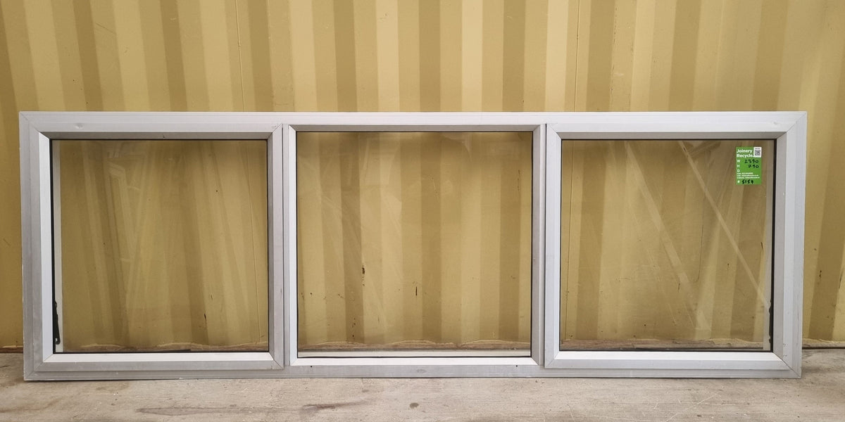 Aluminium Window Silver 2390 W  x  790 H  [#5154] Joinery Recycle