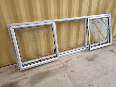 Aluminium Window Silver 2390 W  x  790 H  [#5154] Joinery Recycle