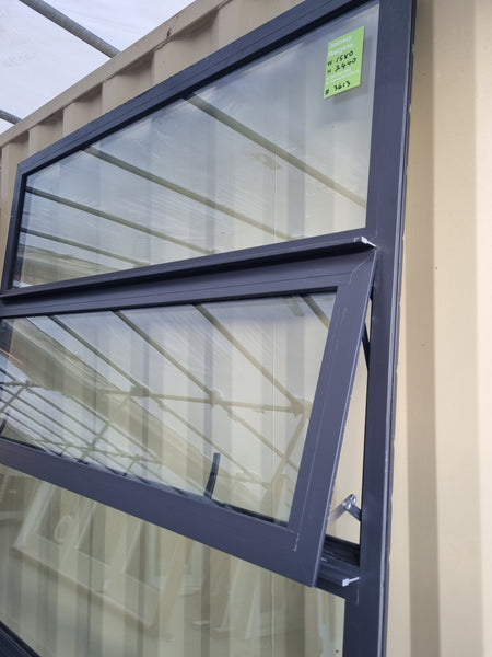 Double Glazed Aluminium Window Ironsand 1580 W  x 2440 H [#3613] Joinery Recycle