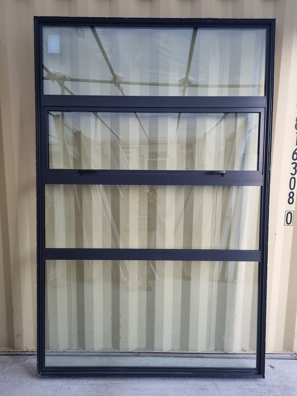 Double Glazed Aluminium Window Ironsand 1580 W  x 2440 H [#3613] Joinery Recycle