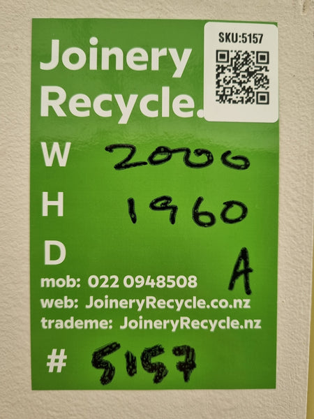Internal Sliding Wardrobe Doors   2000 W  x  1960 H  [#5157] Joinery Recycle