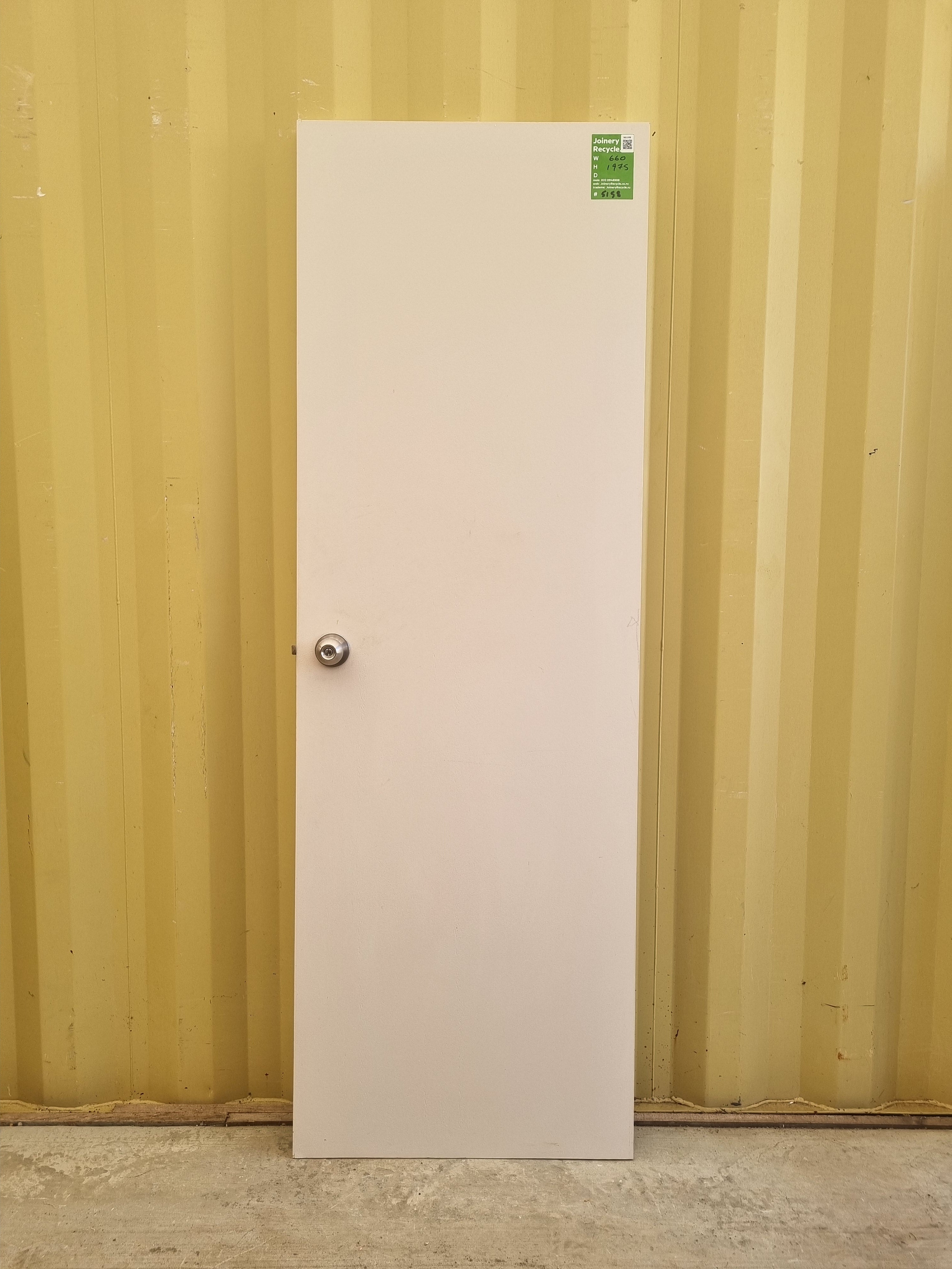 Internal Hollow Core Door   660 W  x  1975 H  [#5158] Joinery Recycle