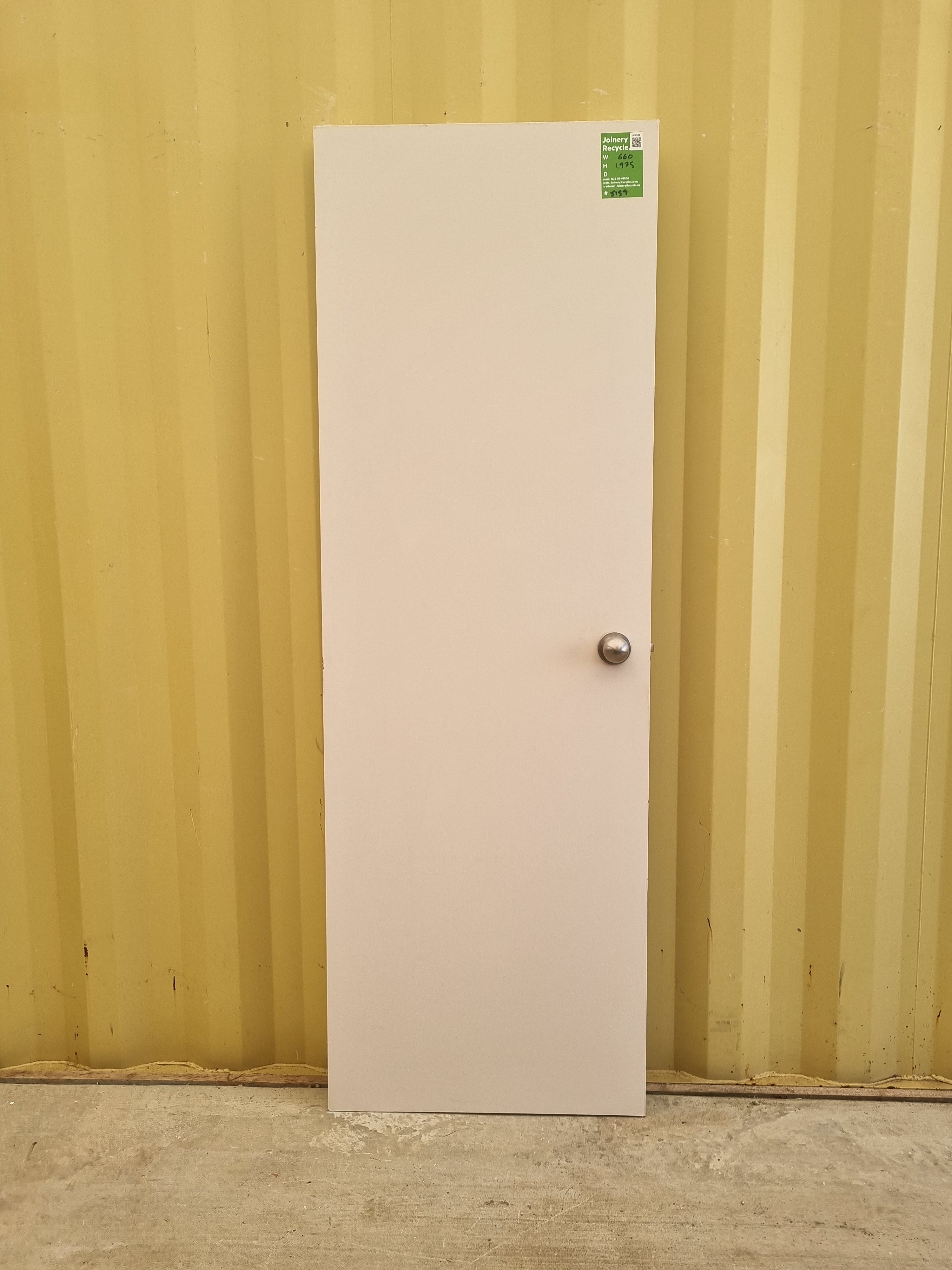Internal Hollow Core Door   660 W  x  1975 H  [#5159] Joinery Recycle