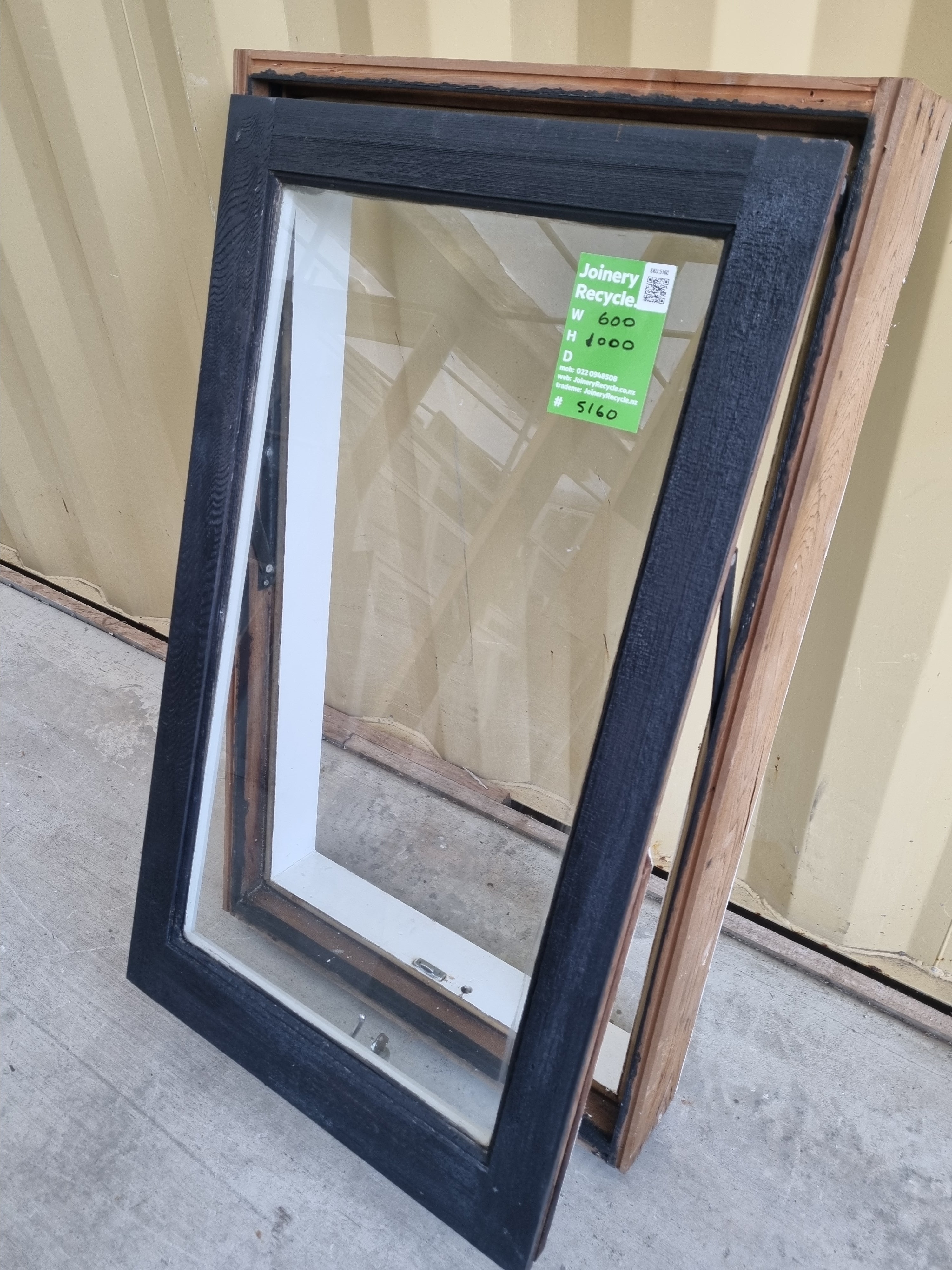 Wooden Window 600 W x 1000 H [#5160] Joinery Recycle