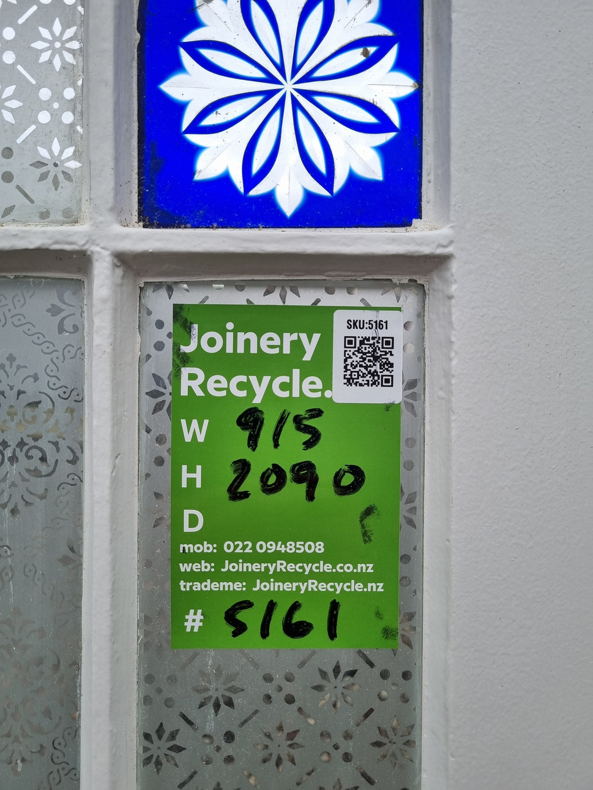 Internal Villa Wooden Door   915 W  x  2090 H  [#5161] Joinery Recycle