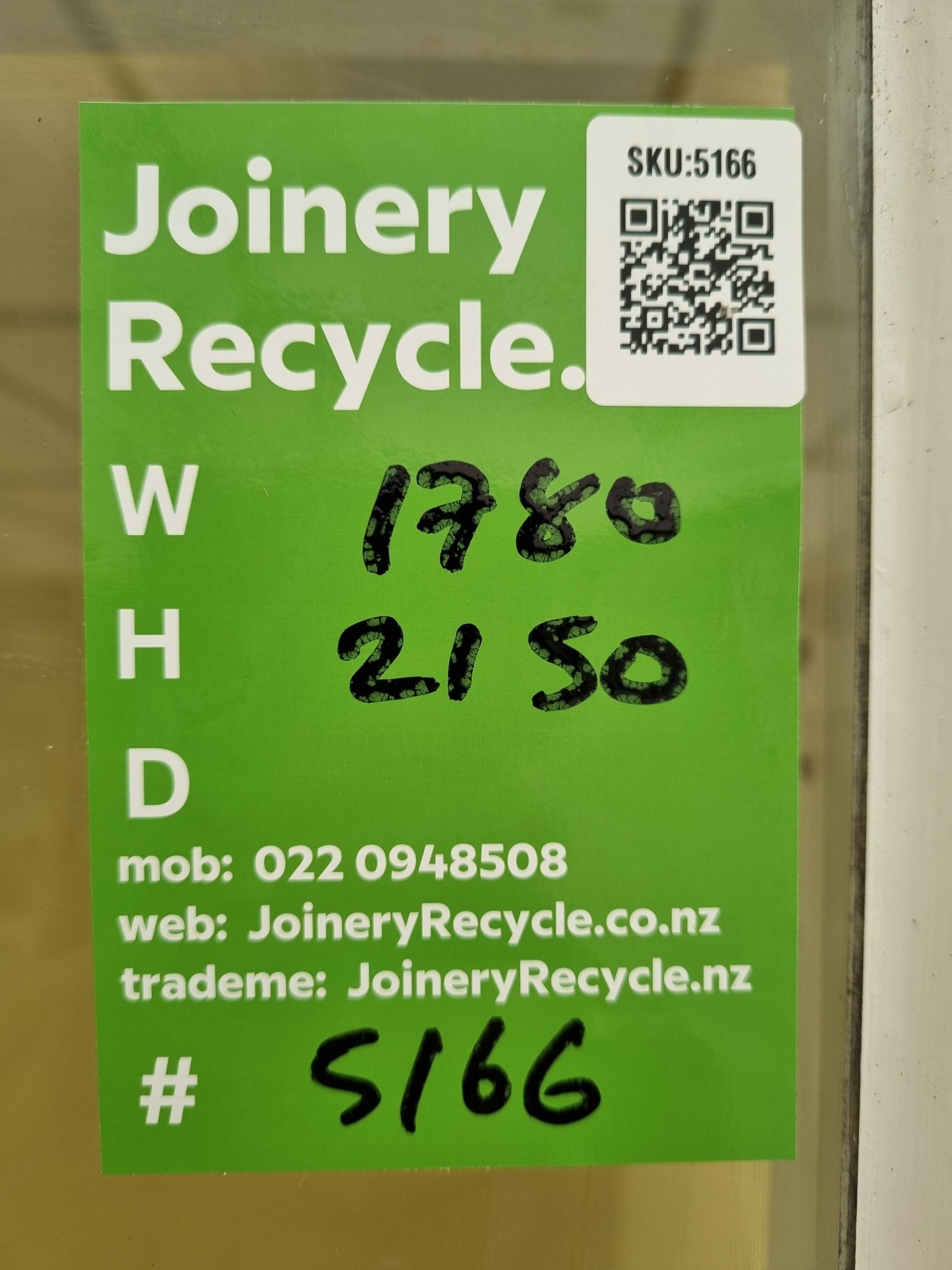 Large Casement Window with Top Lights 1780 W x 2150 H [#5166] Joinery Recycle