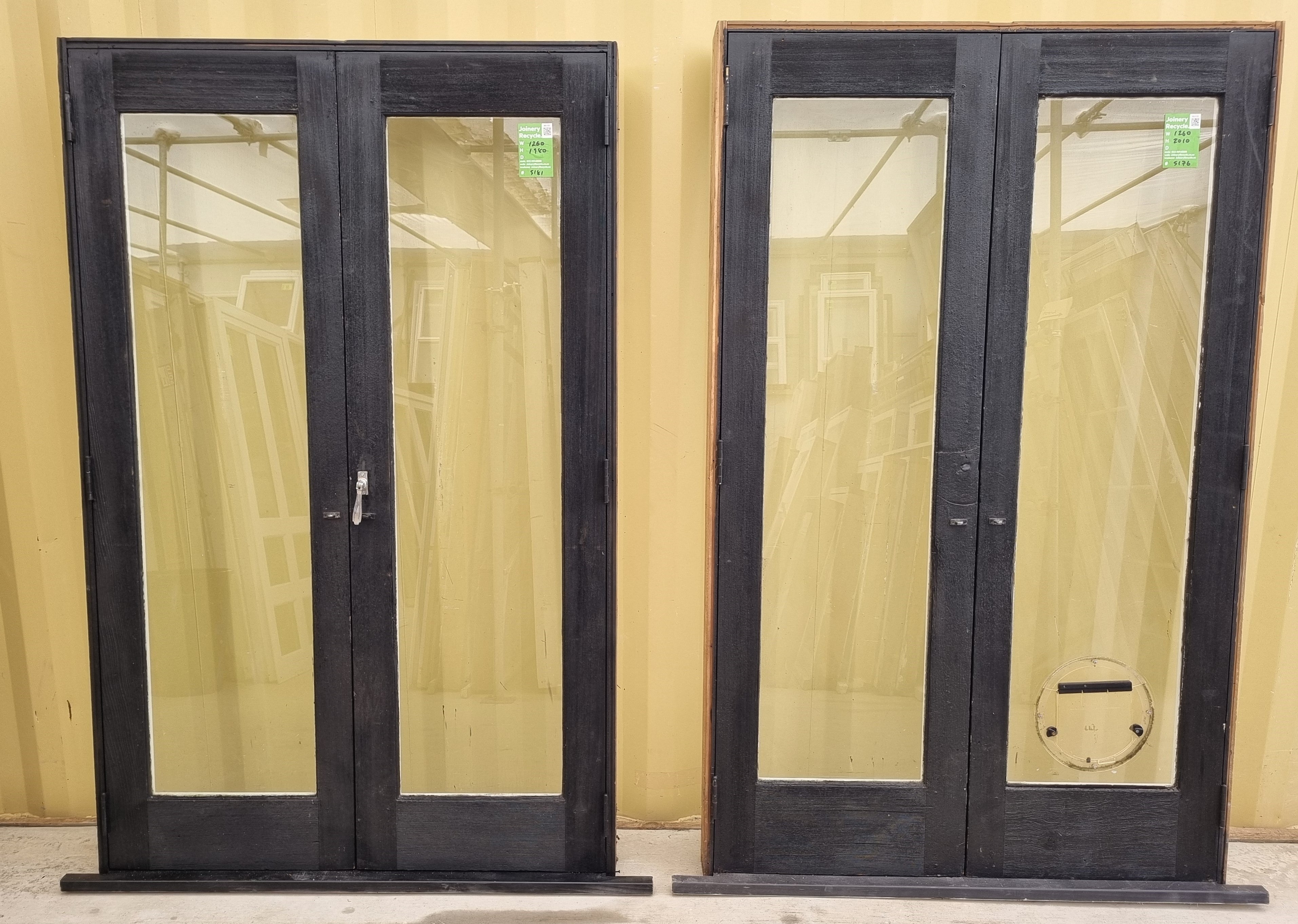 CEDAR WOOD  French Doors 1260 W  x 2010 H [#5176 SF] Joinery Recycle