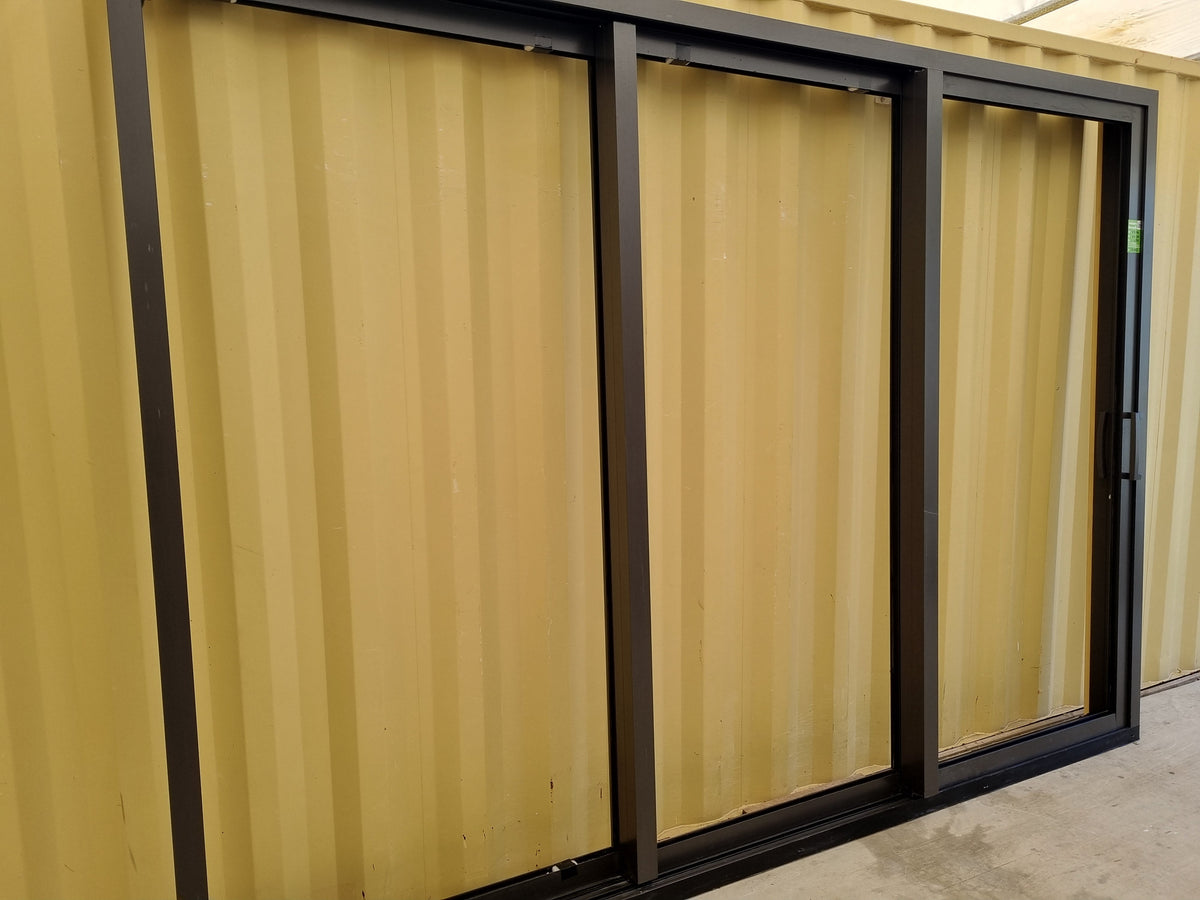 UNGLAZED STACKER Ranch Slider Ironsand 3380 W x 2430 H [#5182 SF] Joinery Recycle