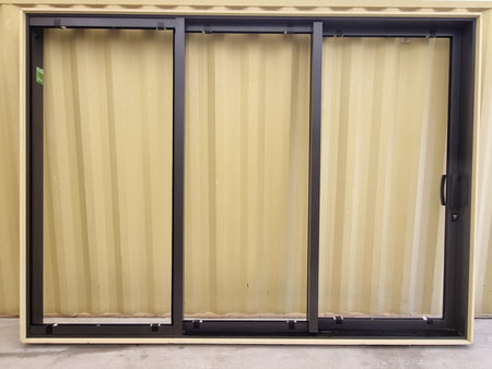NEVER USED, UNGLAZED, STACKER Ranch Slider ironsand 3380 W x 2460 H [#5183  SF] Joinery Recycle