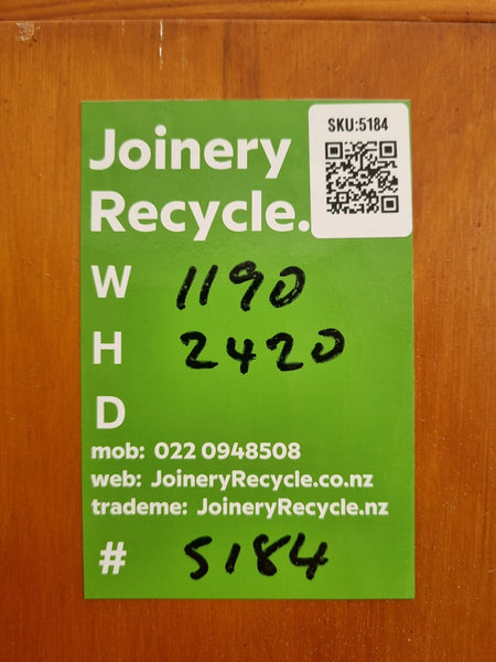 Wardrobe Doors - RIMU Veneer - 1190 W  x 2420 H [#5184  SF] Joinery Recycle