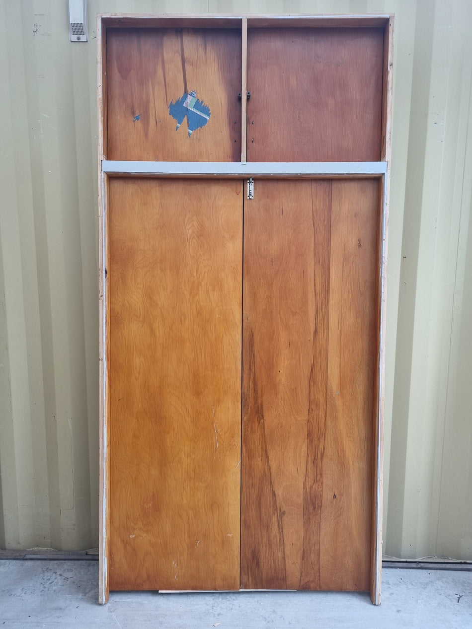 Wardrobe Doors - RIMU Veneer - 1190 W  x 2420 H [#5184  SF] Joinery Recycle