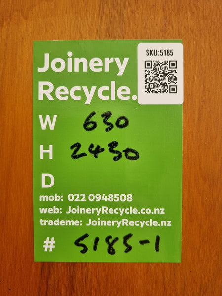 Cupboard Door - RIMU Veneer - 630 W  x 2450 H [#5185-1] Joinery Recycle