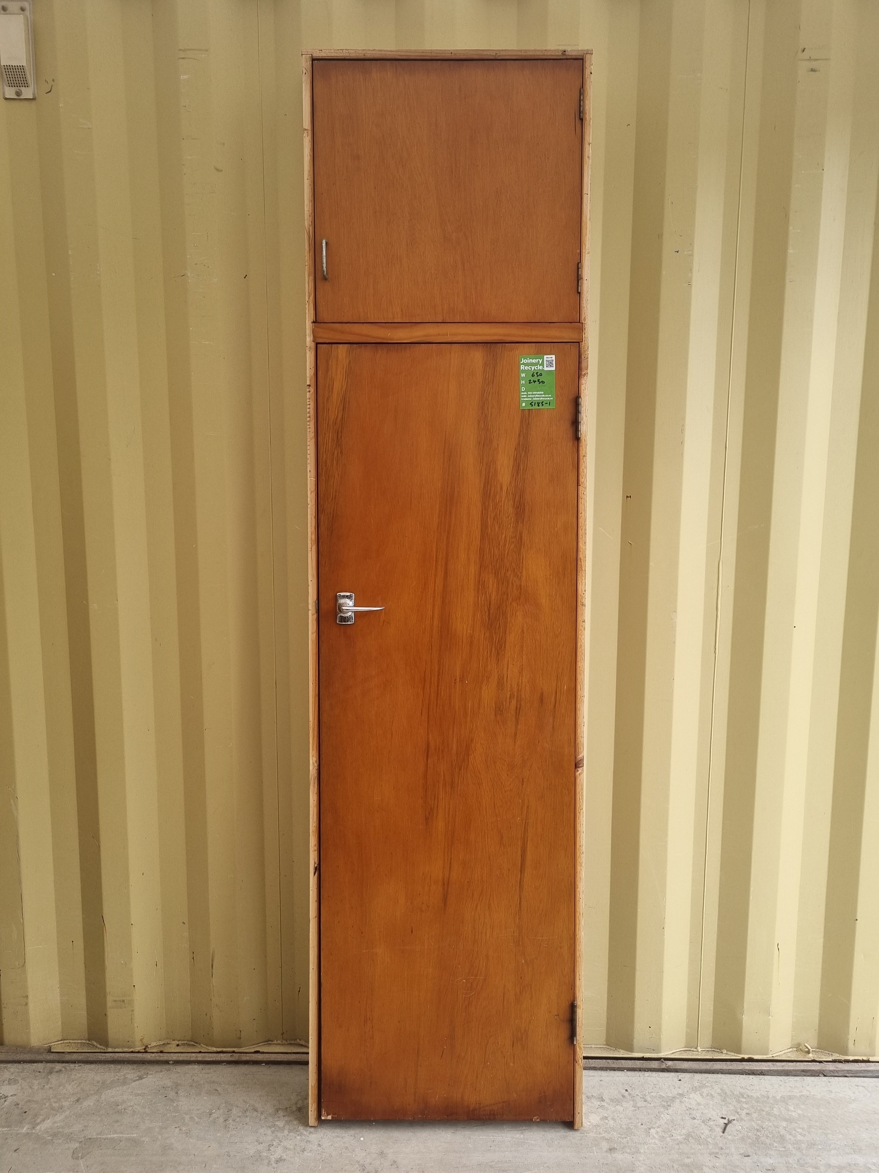 Cupboard Door - RIMU Veneer - 630 W  x 2450 H [#5185-1] Joinery Recycle
