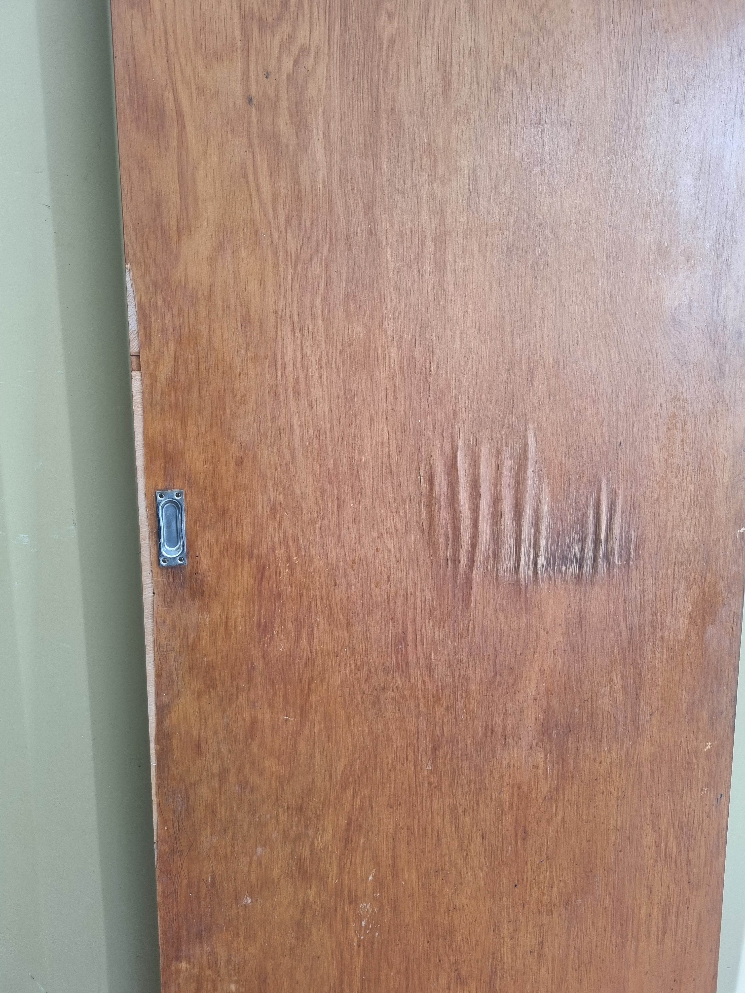 Internal Sliding Door - RIMU Veneer -  760 W  x  1980 H [#5190 SF] Joinery Recycle