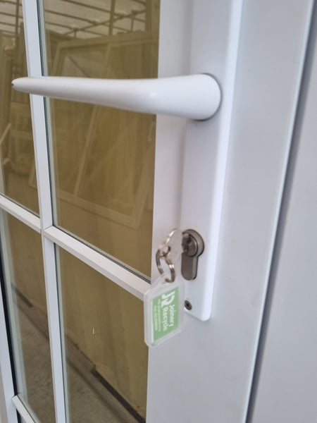 Aluminium French Door with Opening Side Lights  2490  W x 2180 H [#5195 SF] Joinery Recycle