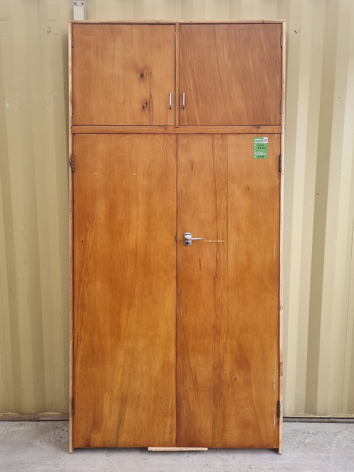 Wardrobe Doors - RIMU Veneer - 1210 W  x 2420 H [#5199 SF] Joinery Recycle
