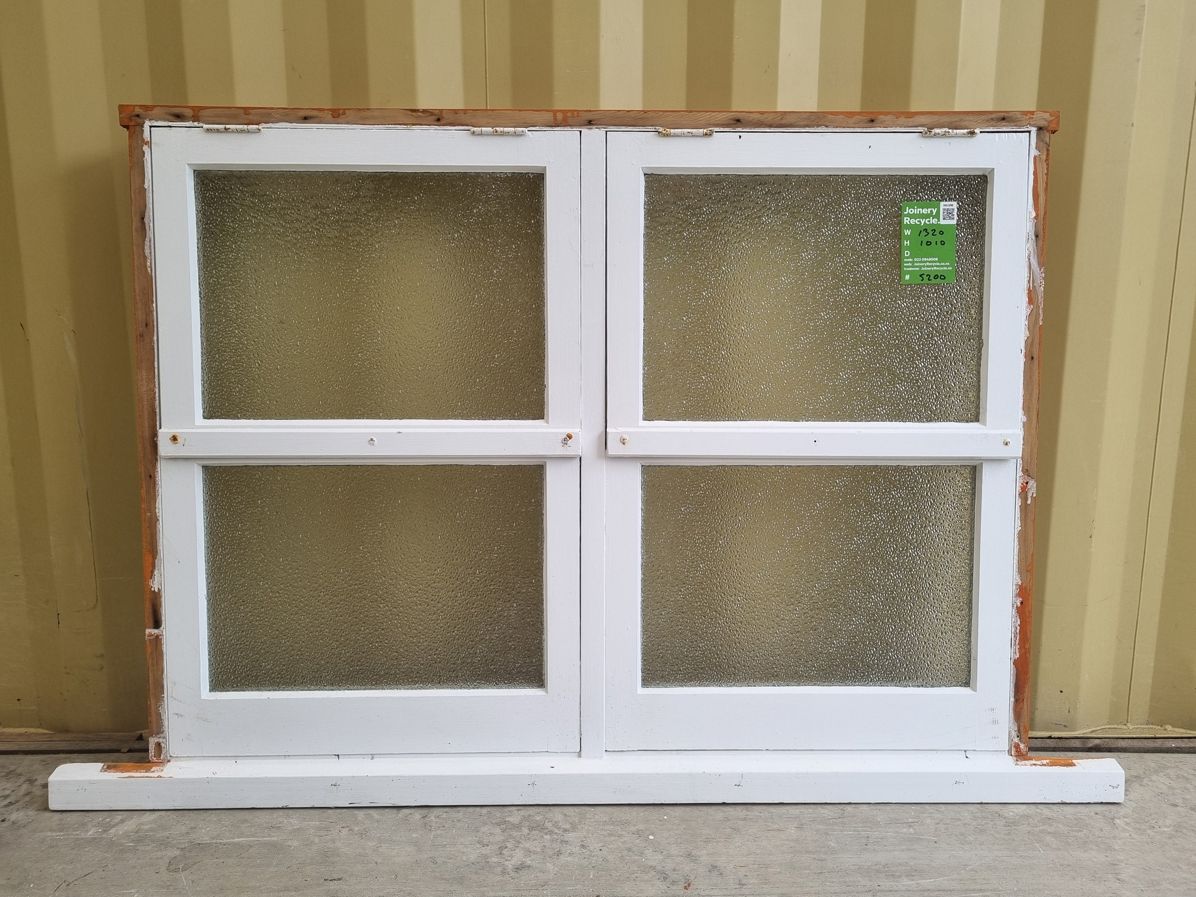 Wooden Window 1320 W x  1010 H [#5200 SF] Joinery Recycle
