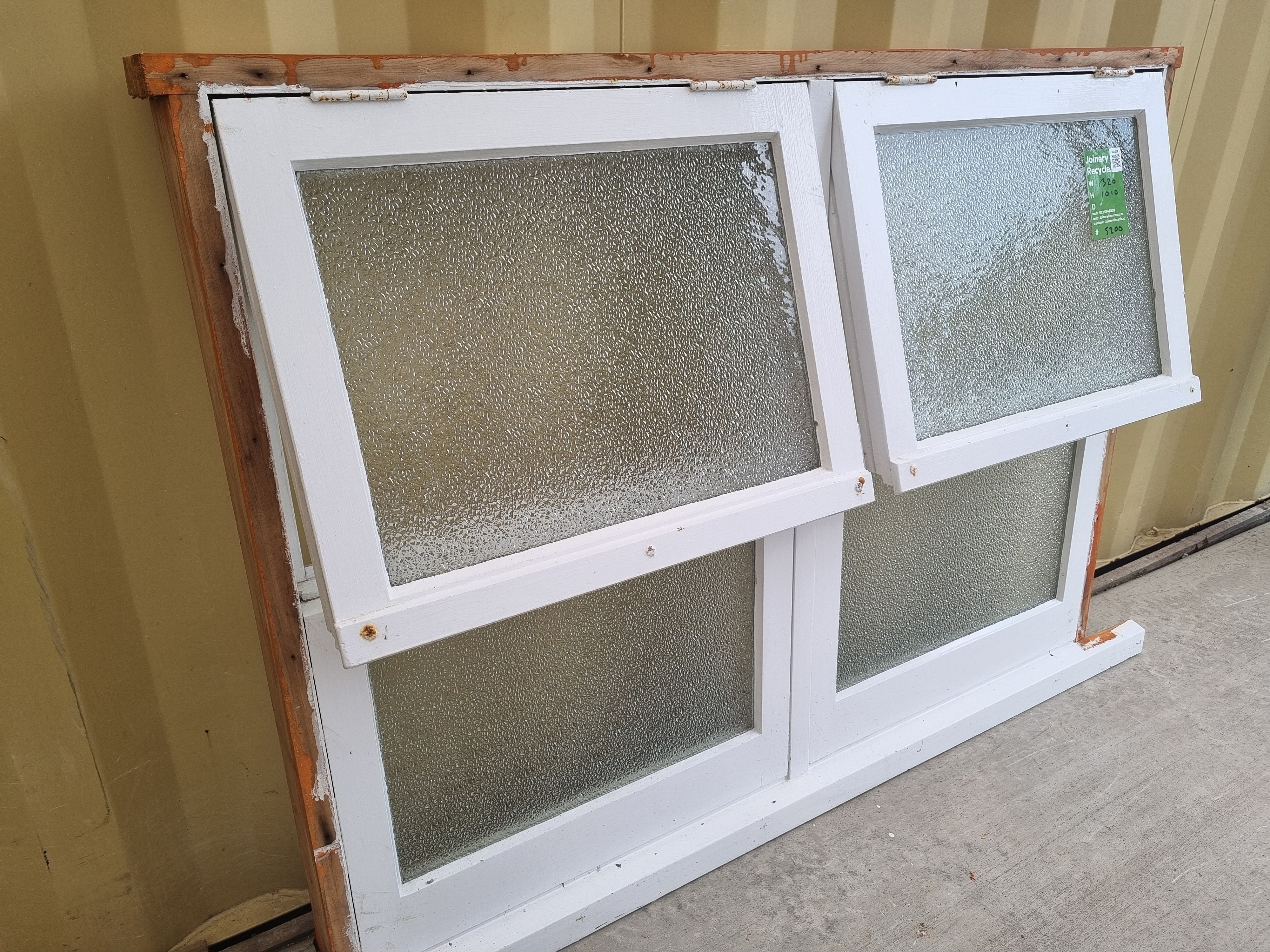 Wooden Window 1320 W x  1010 H [#5200 SF] Joinery Recycle