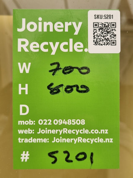 Aluminium Window Green 700 W  x  800 H [#5201 SF] Joinery Recycle