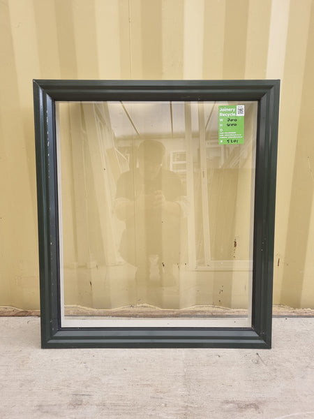 Aluminium Window Green 700 W  x  800 H [#5201 SF] Joinery Recycle