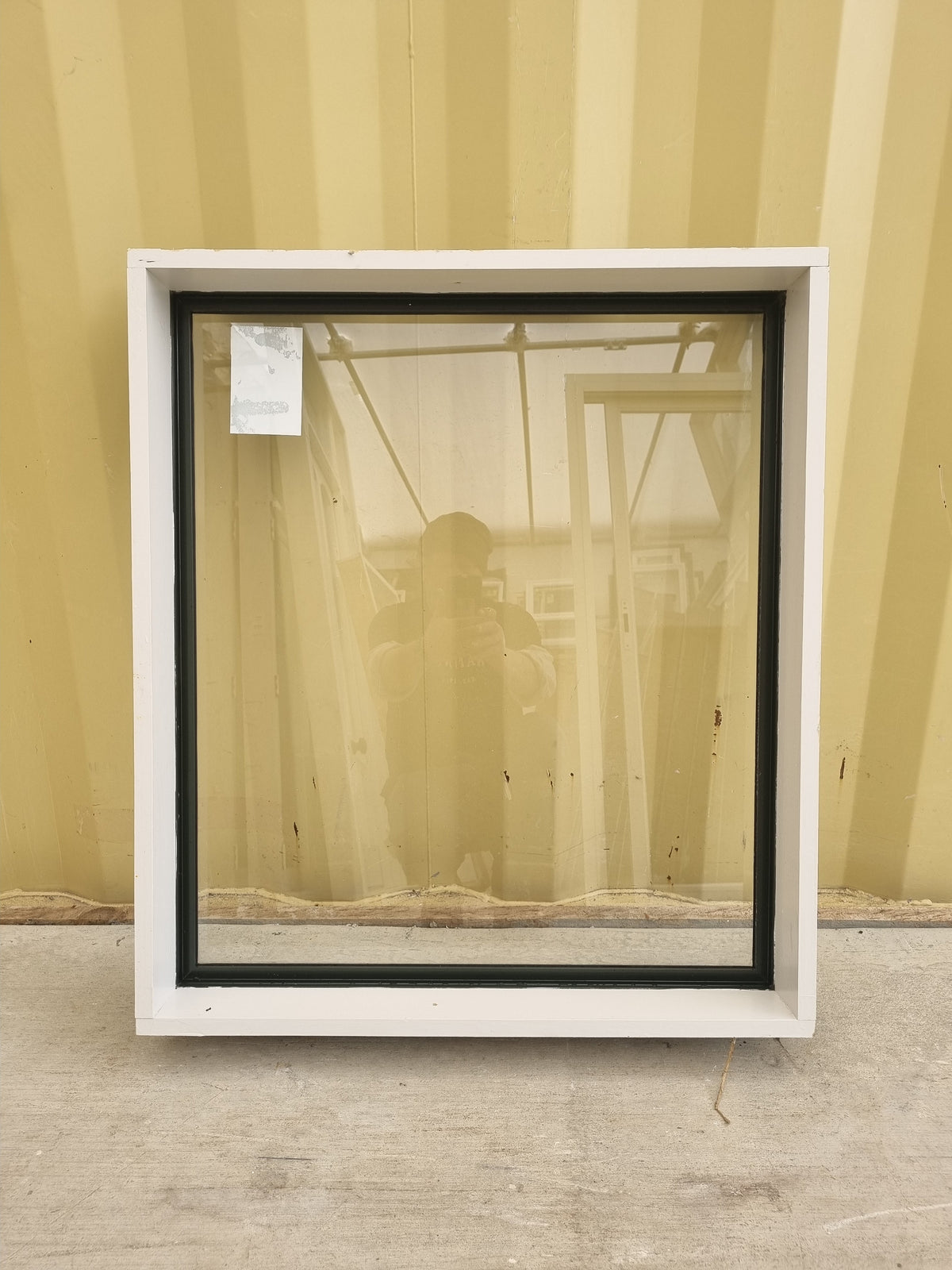 Aluminium Window Green 700 W  x  800 H [#5201 SF] Joinery Recycle