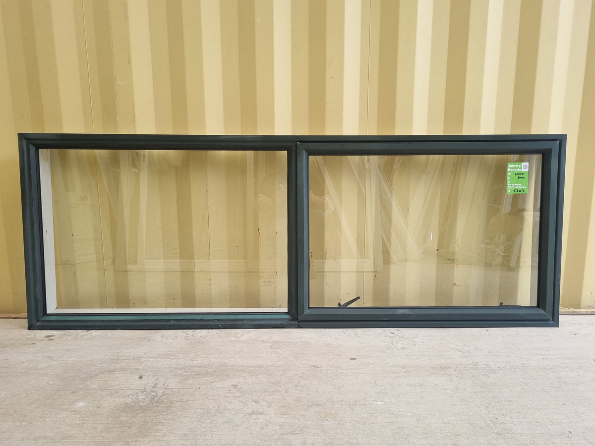 Aluminium Window Green 2000 W  x  700 H [#5203 SF] Joinery Recycle
