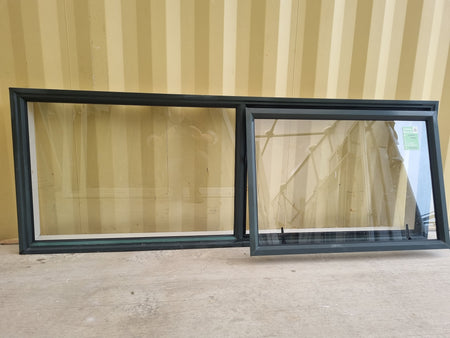 Aluminium Window Green 2000 W  x  700 H [#5203 SF] Joinery Recycle